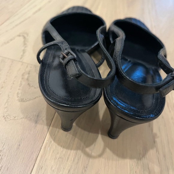 Bottega Veneta Black Woven Heels - Picture 4 of 5